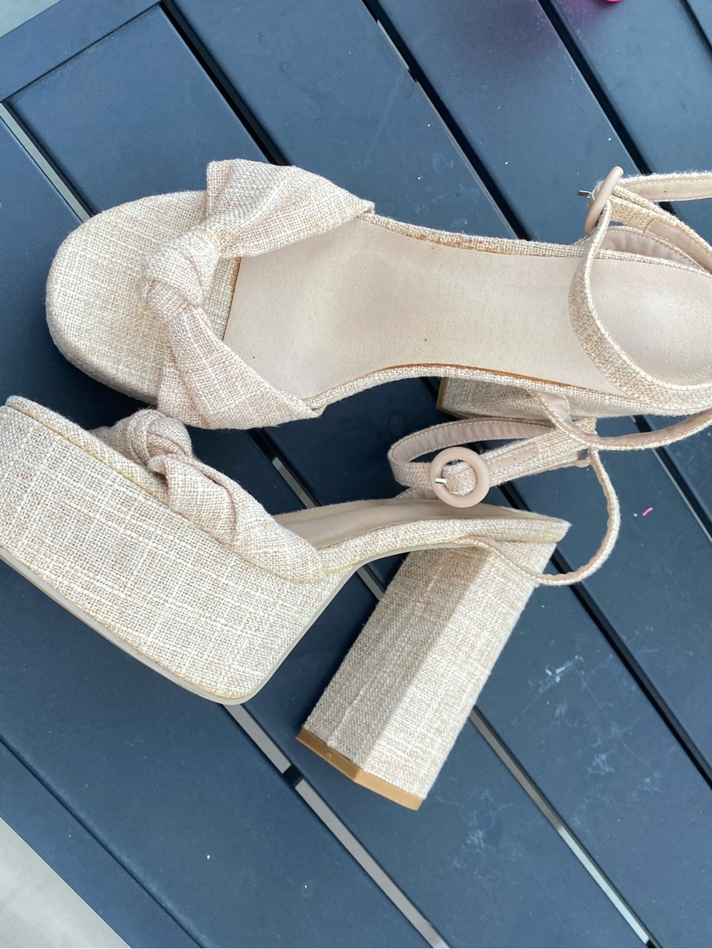 Knotted Platform Heels